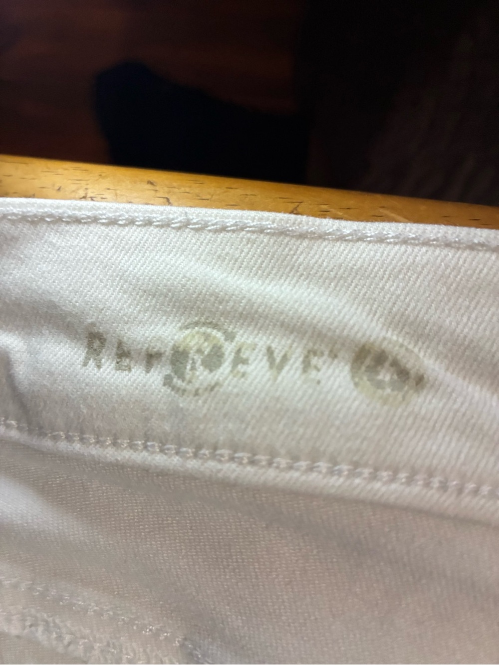 White Women's High-Rise Denim Shorts - Picture 4 of 4